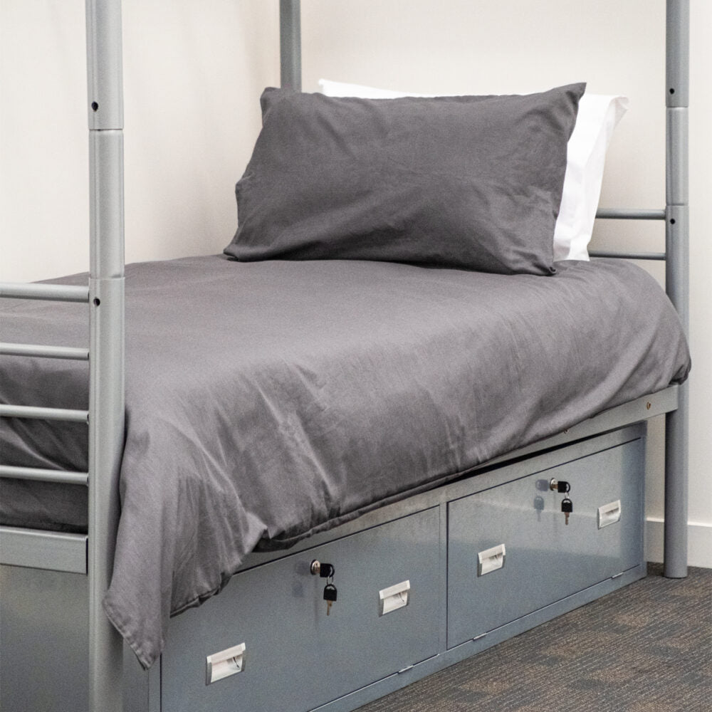 Single Duvet Cover - Weavers 160TC Essential Charcoal