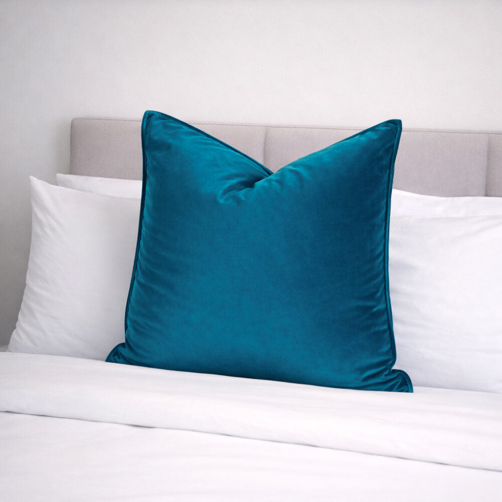 DreamGreen Verve Velvet Cushion Cover Teal - Euro