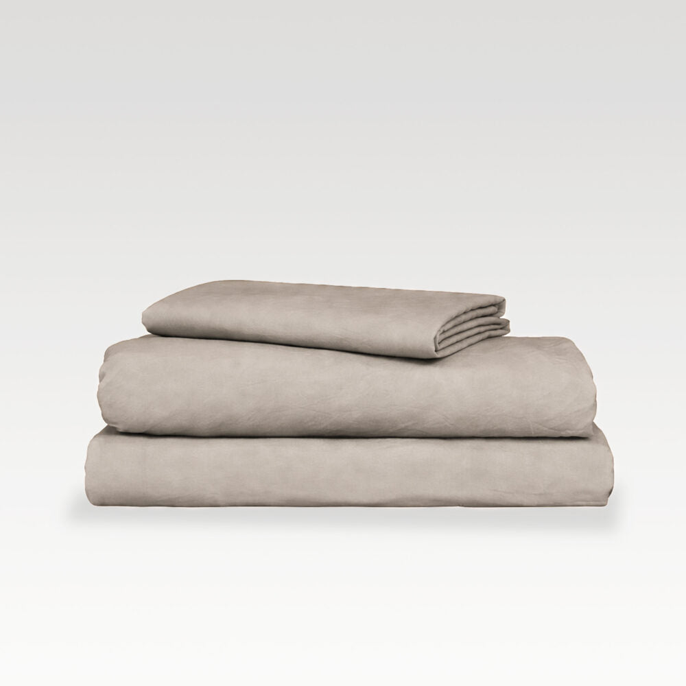 Weavers 90gsm FibreSoft Sheeting Set Sand - Queen