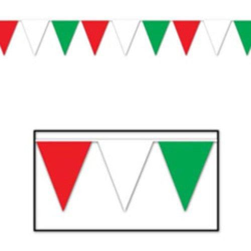 Banner Pennant Outdoor Red White Green