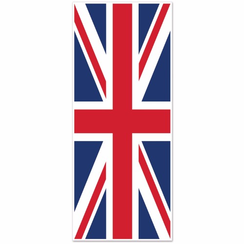 Door Cover Union Jack Plastic 76cm x 1.83m