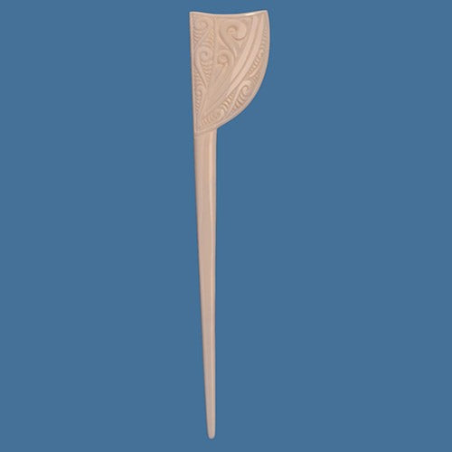 Hair Pin - Bone Koru Echo (17 x 3.2cm)