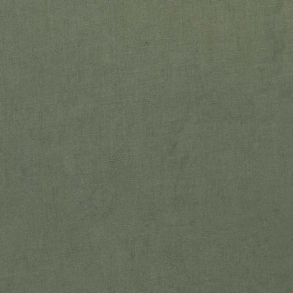 Linen Feather-Filled Rectangle Cushion 30 x 60cm Bambury - Moss