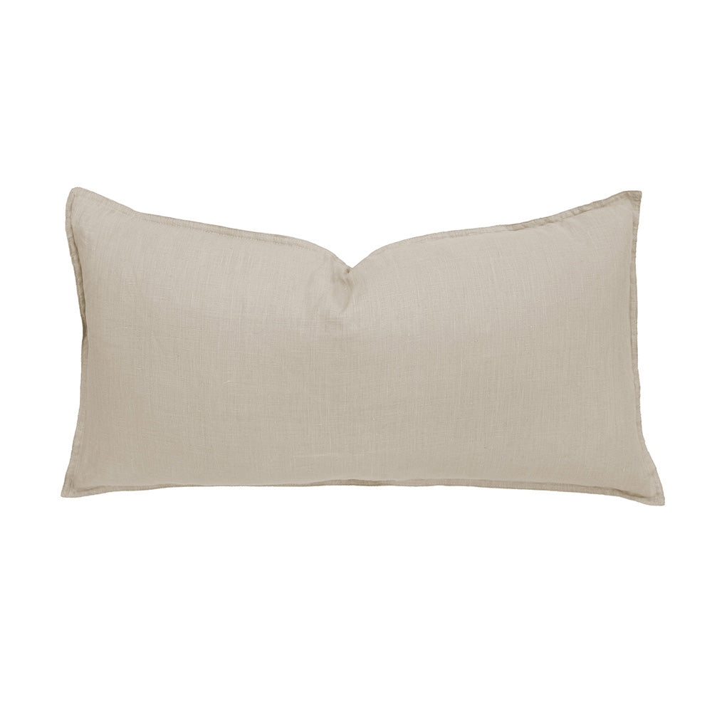 Linen Rectangle Cushion Pebble