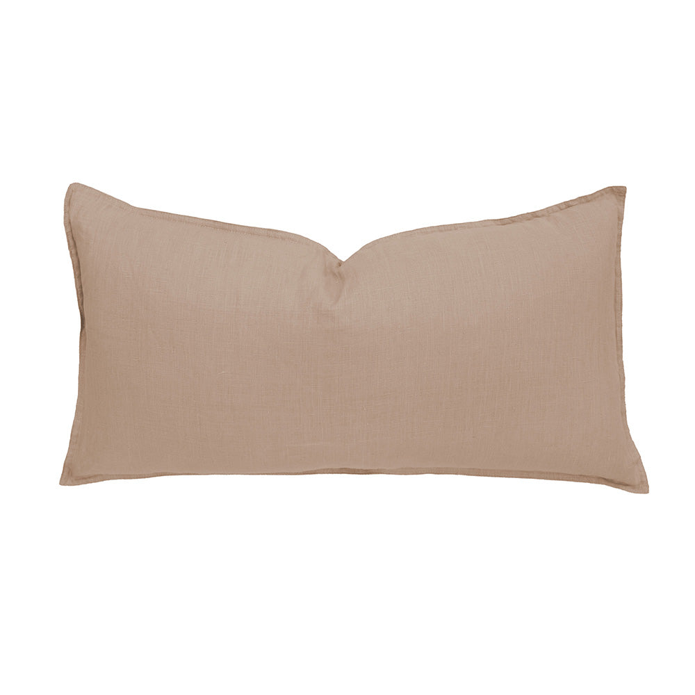 Linen Rectangle Cushion Tea Rose