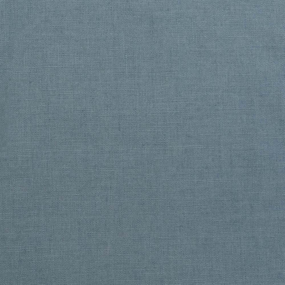 Linen Feather-Filled Square Cushion 50 x 50cm Bambury - Blue