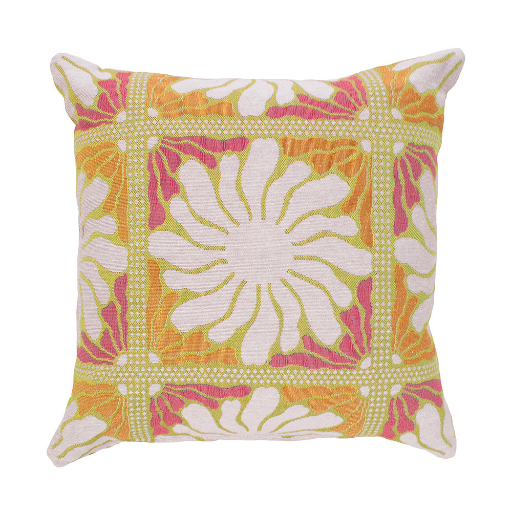 Zinnia Square Cushion Sorbet