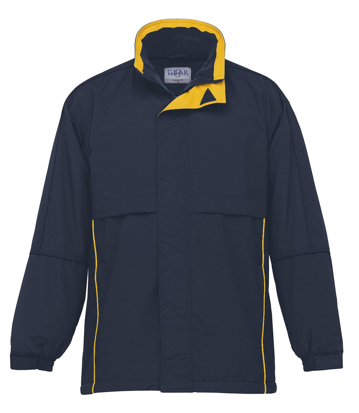 Contrast Basecamp Anorak - navy/gold - XL