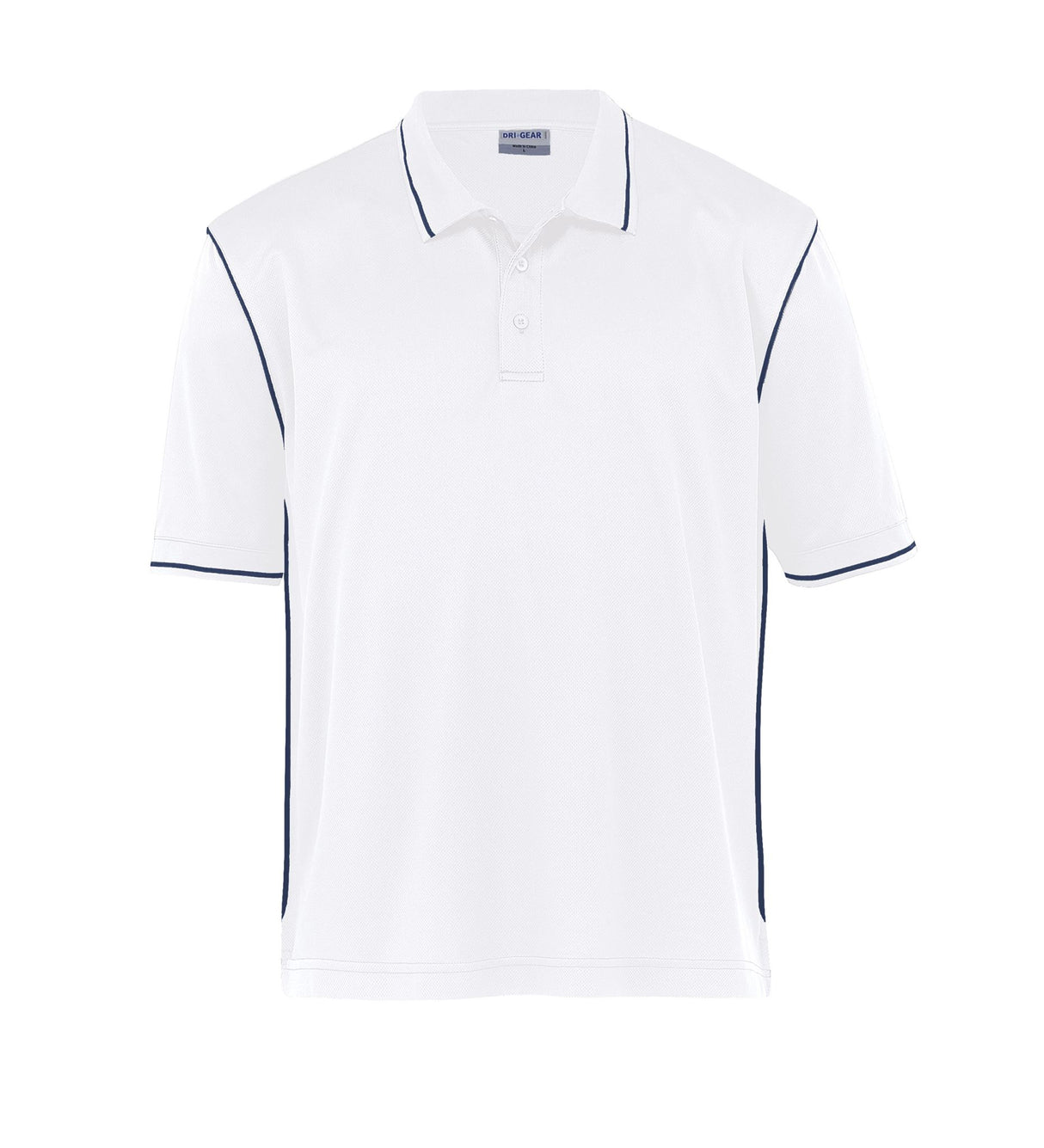 Dri Gear Hype Polo - Mens - white/navy - 3XL