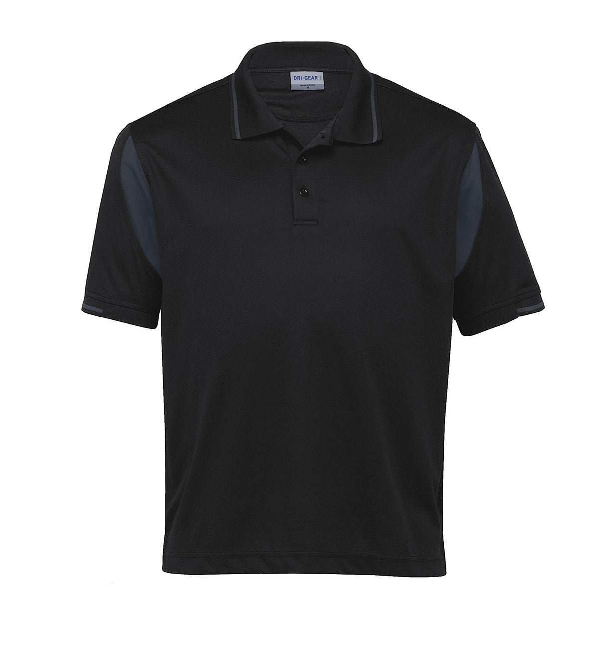 Dri Gear Insert Polo - black/charcoal - L