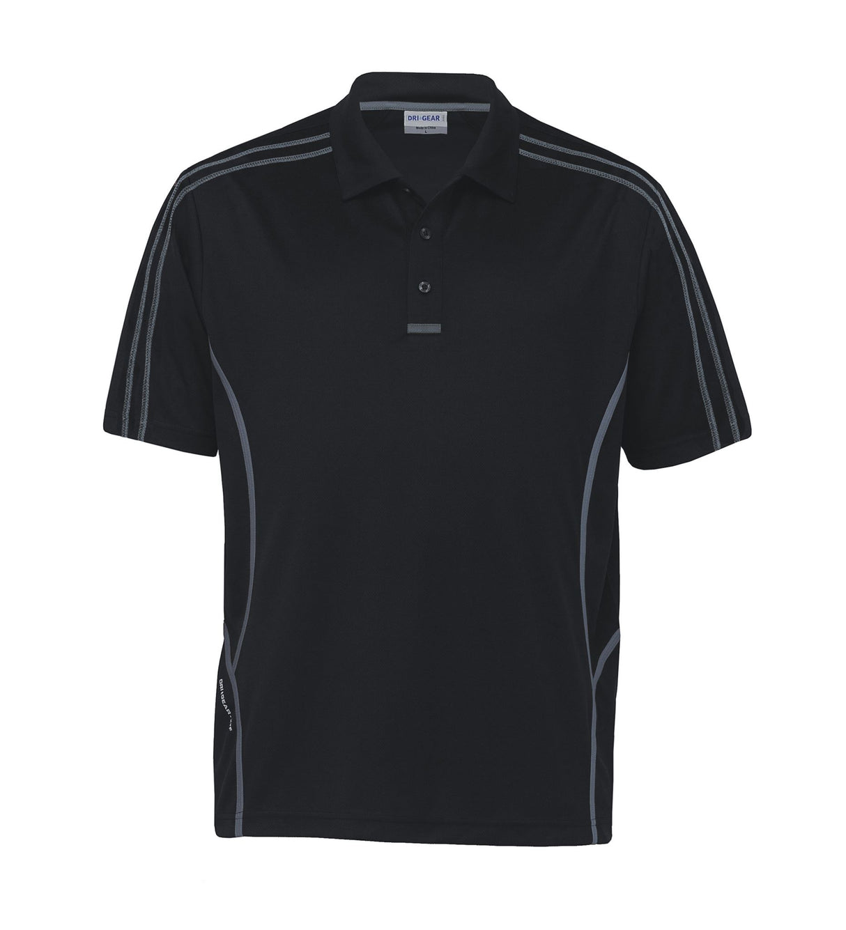 Dri Gear Reflex Polo - black/charcoal - L
