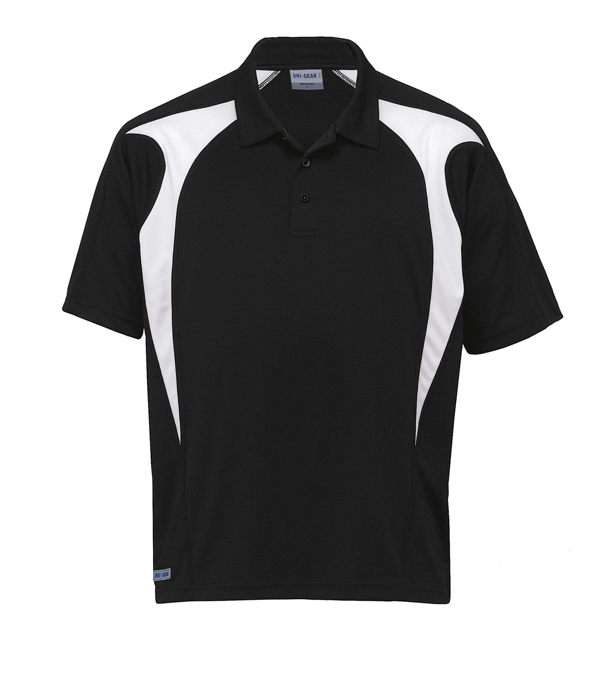 Youth Dri Gear Spliced Zenith Polo YOUTH - black/white - XL