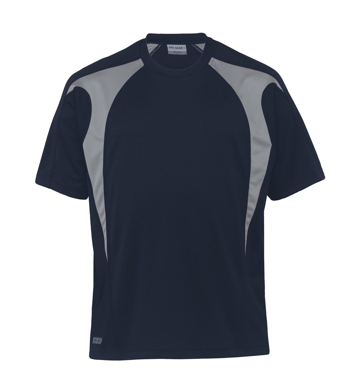 Dri Gear Spliced Zenith Impact Tee - navy/aluminium - XS