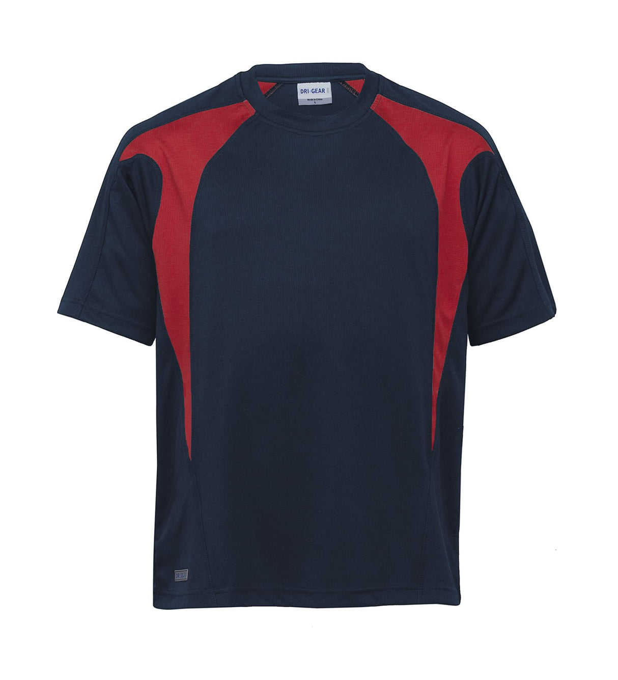 Dri Gear Spliced Zenith Tee navy/red - L