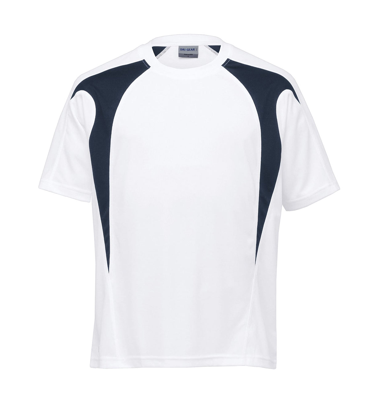 Dri Gear Spliced Zenith Tee white/navy - S