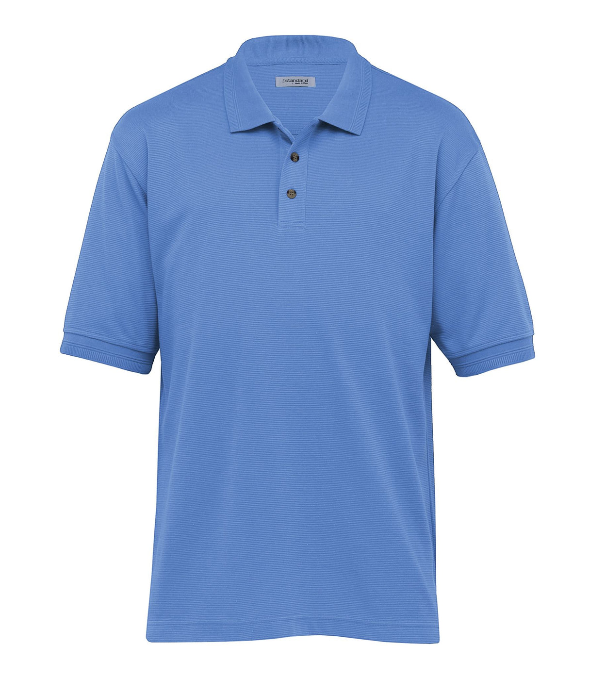 Jacquard Ottoman Balmoral Polo - Mens - ocean - S