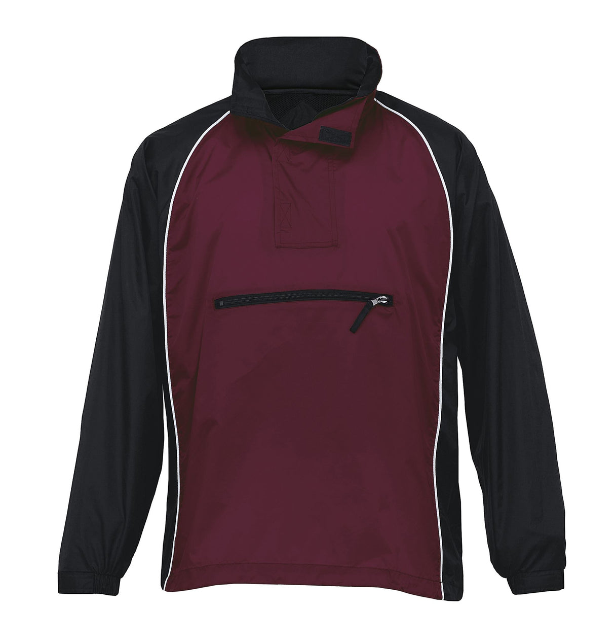 Nylon Jac Pac - black/maroon/white - L