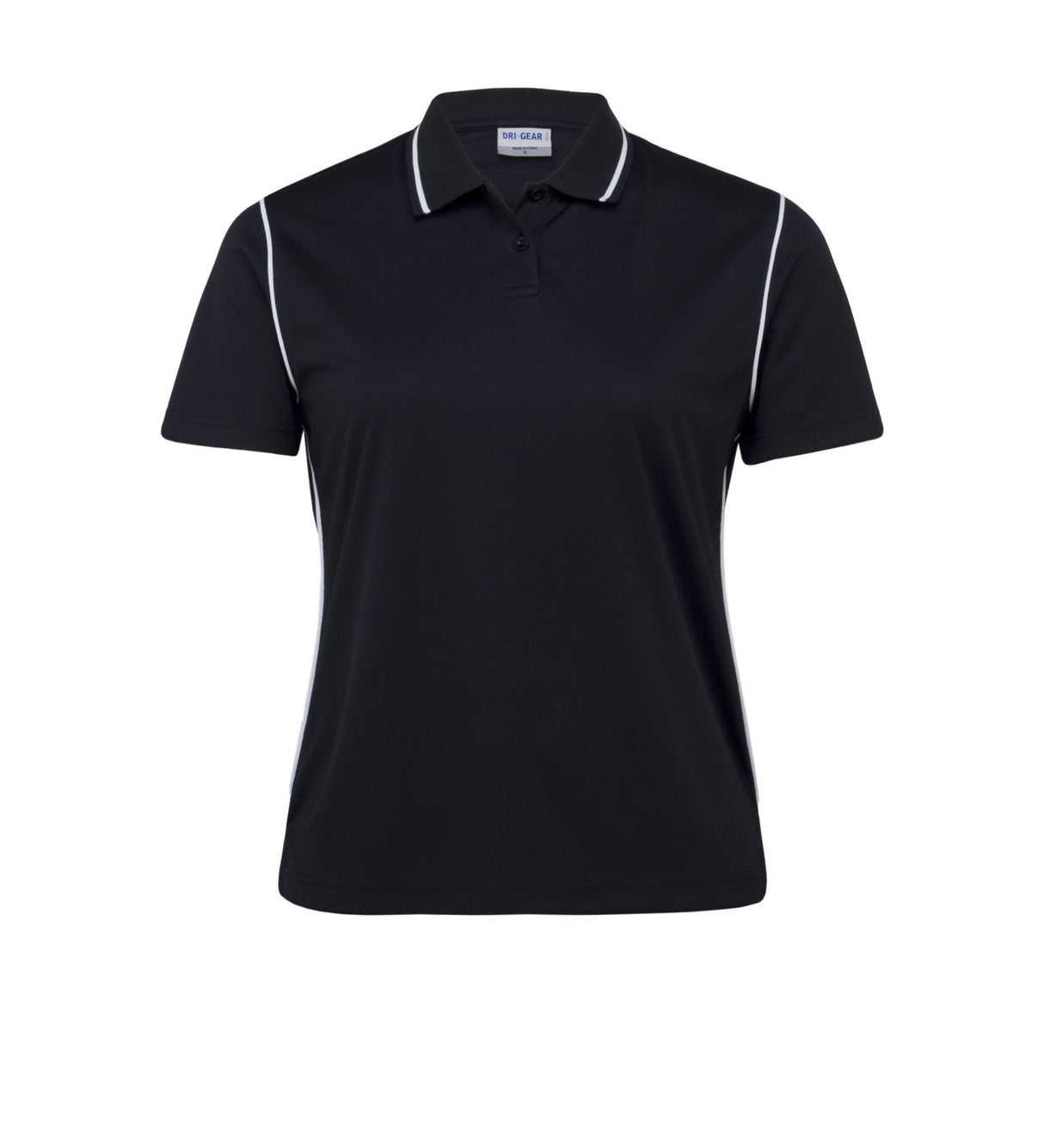 Dri Gear Hype Polo - Womens - black/white - 12