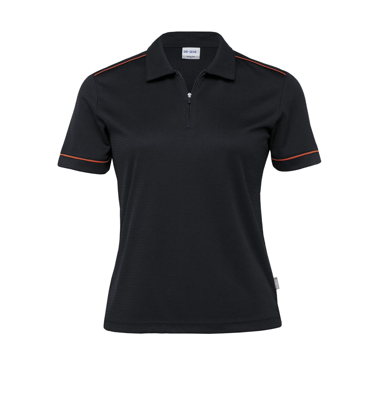 Dri Gear Matrix Polo - Womens - black/pumpkin - 8
