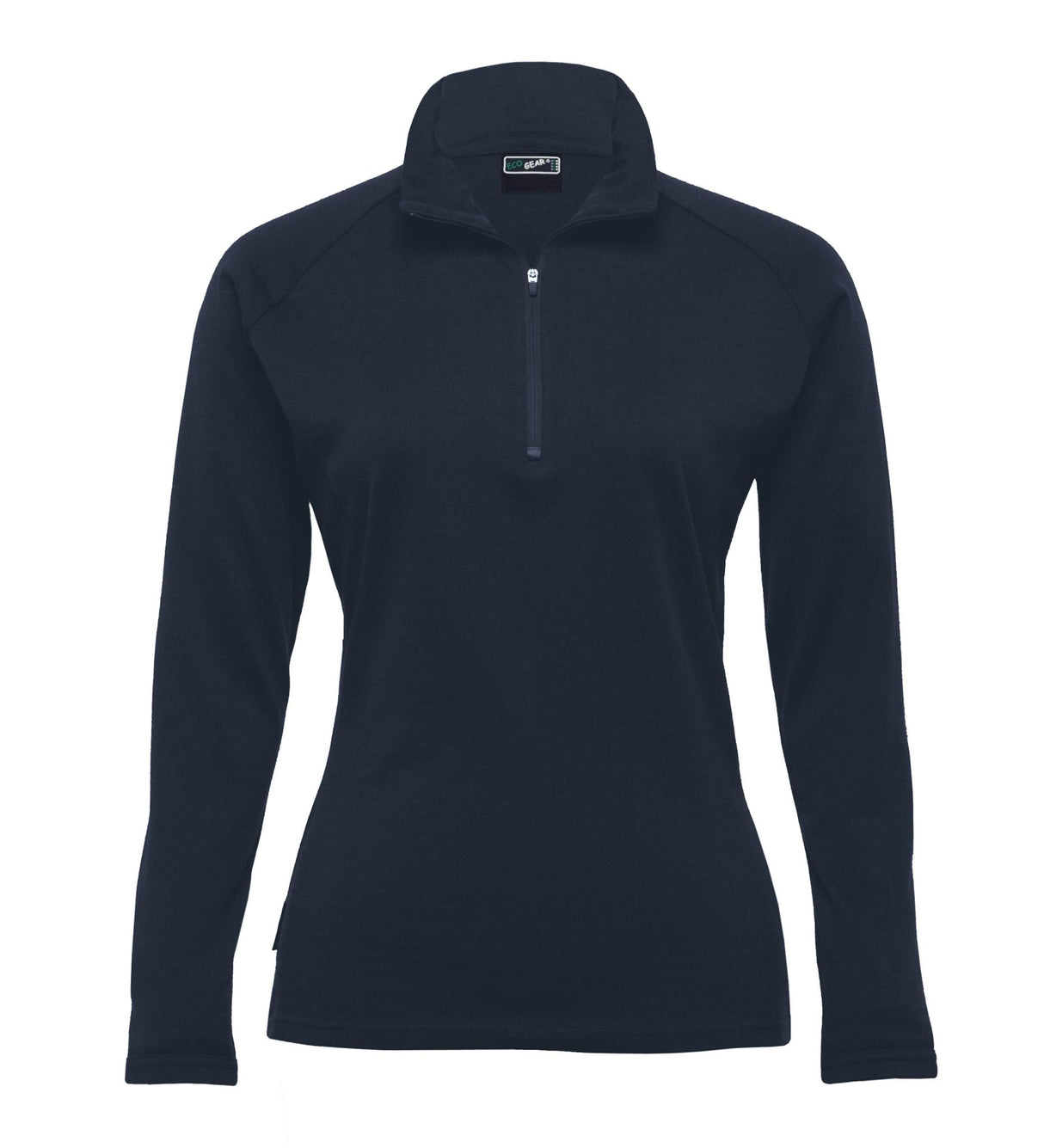 Merino Zip Pullover - Womens - navy - 8
