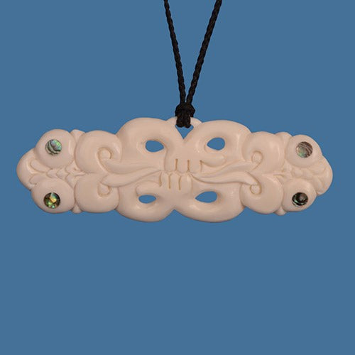Pendant Necklace - Bone Tiki (10.98 x 3.29cm)