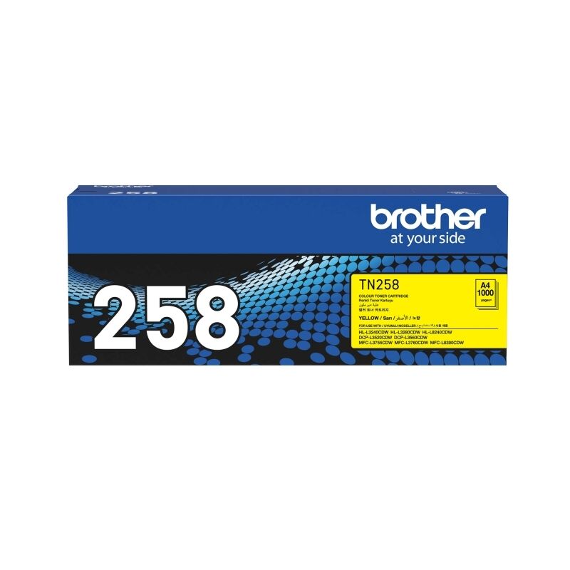 Brother TN258 Yel Toner Cartridge