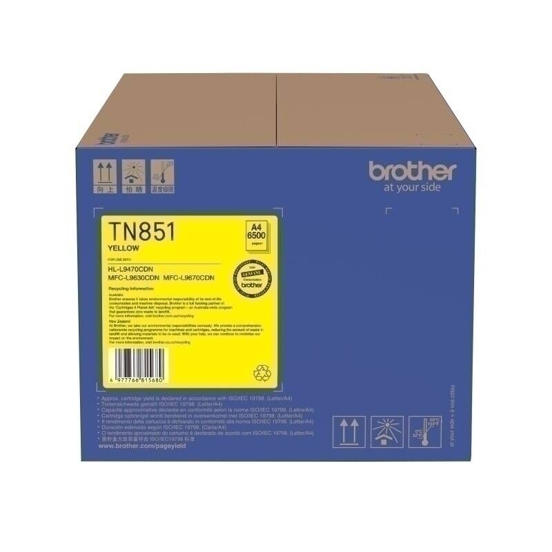Brother TN851Y Yellow Toner