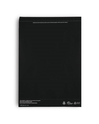 B Online Black Poly Mailer - Foolscap Recycled (200/ctn)