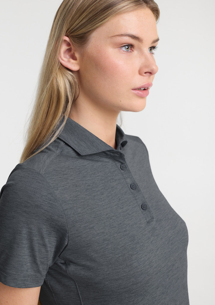 Phoenix Womens Short Sleeve Polo - Charcoal Marle