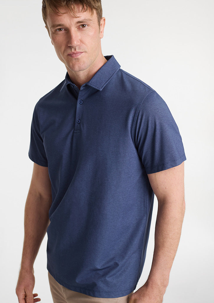 Venture Mens Short Sleeve Polo - Black