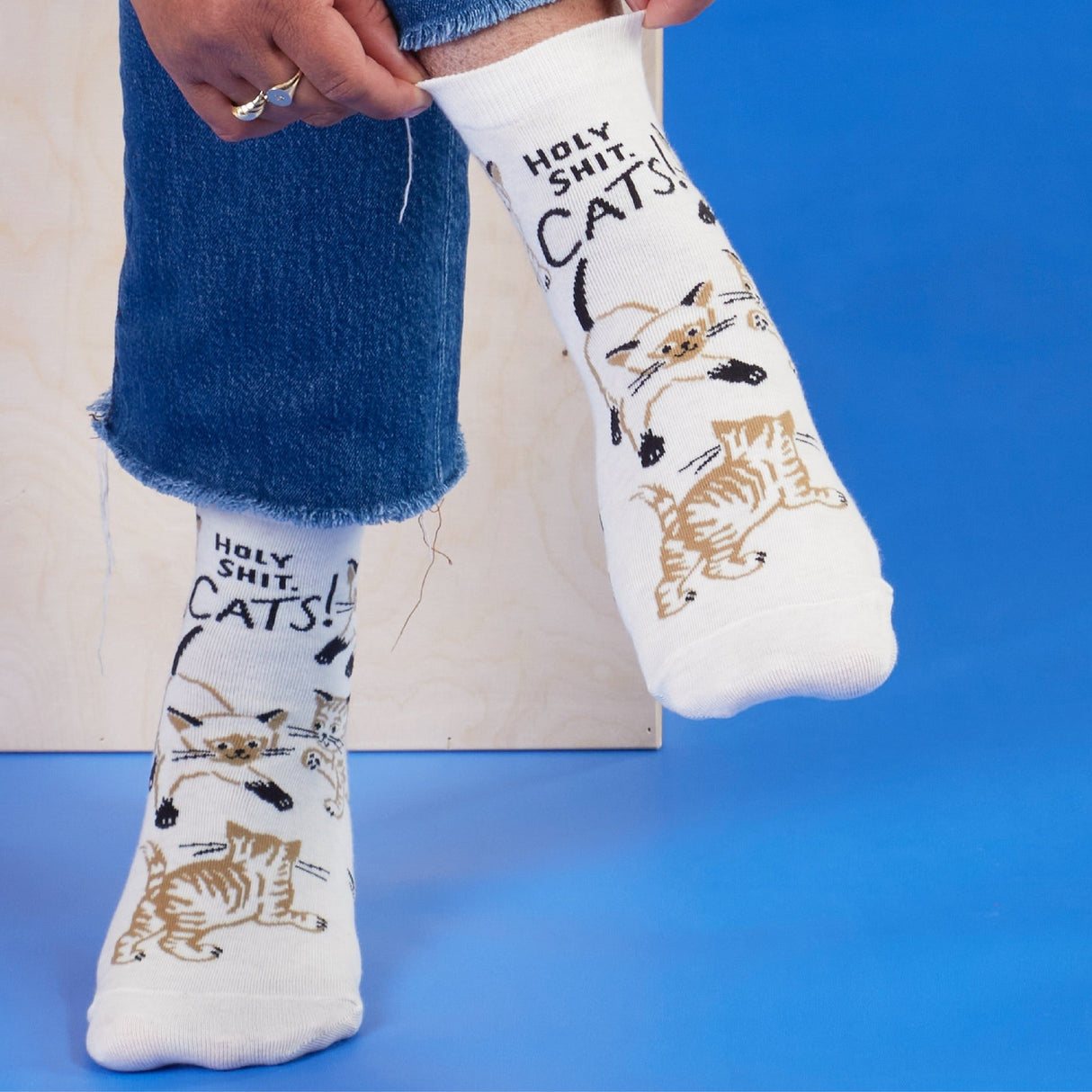 Ankle Socks - Holy Shit. Cats!