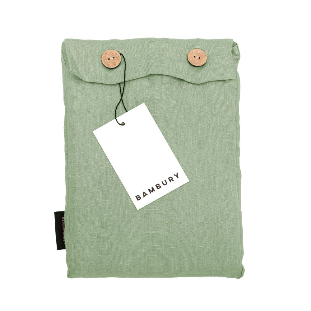 Linen Euro Pillowcase Sage - BAMBURY