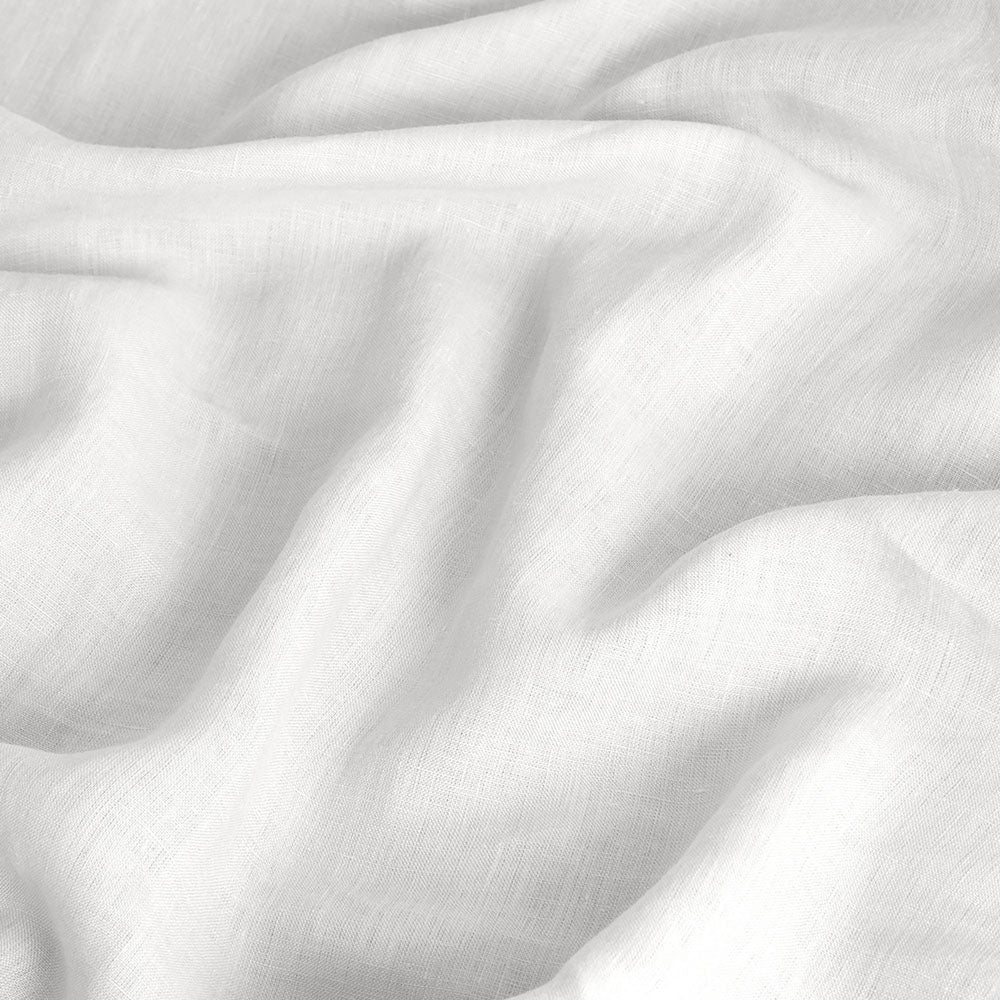 Linen Pillowcase Pair White - BAMBURY