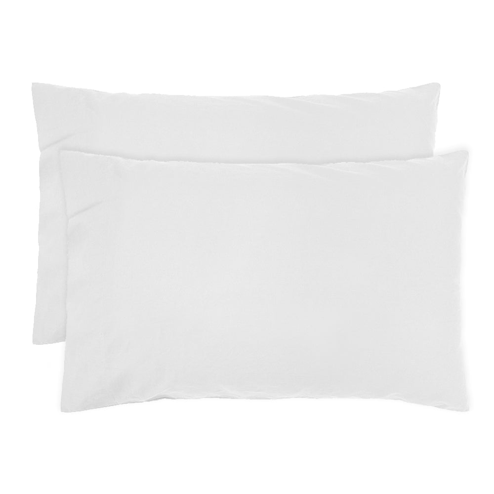 Std Temple Organic Cotton Pillowcase Pair Ivory- Bambury