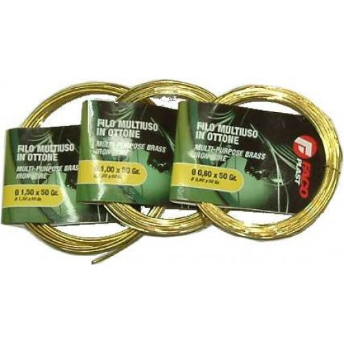 Wire Binding Brass 1.0mm 50g Coil Faco Plast