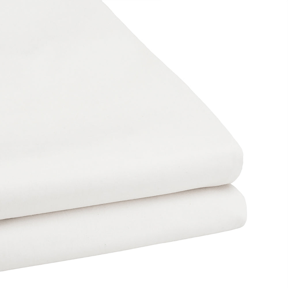 Queen Tru Fit Fitted Sheet White- Bambury