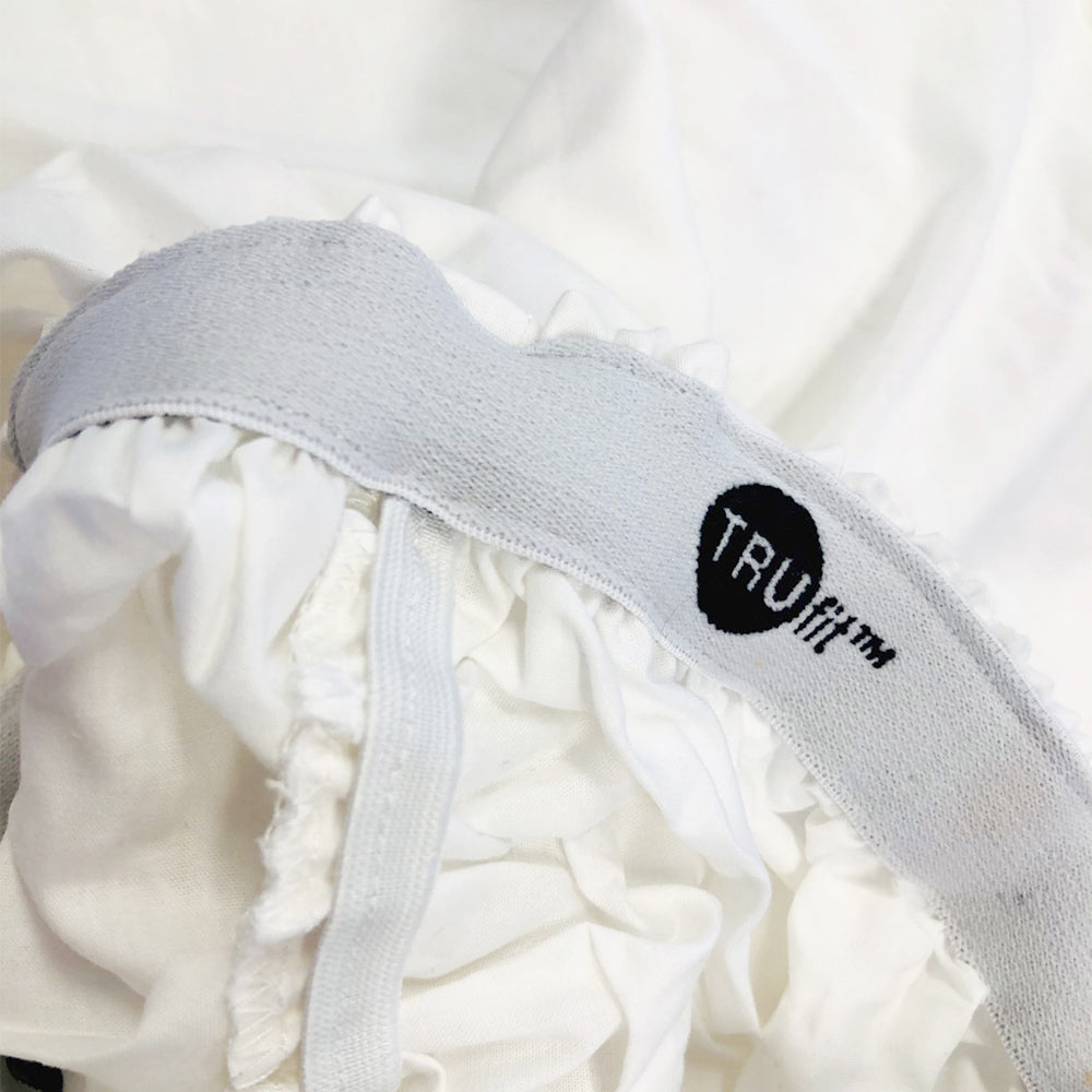 Queen Tru Fit Fitted Sheet White- Bambury