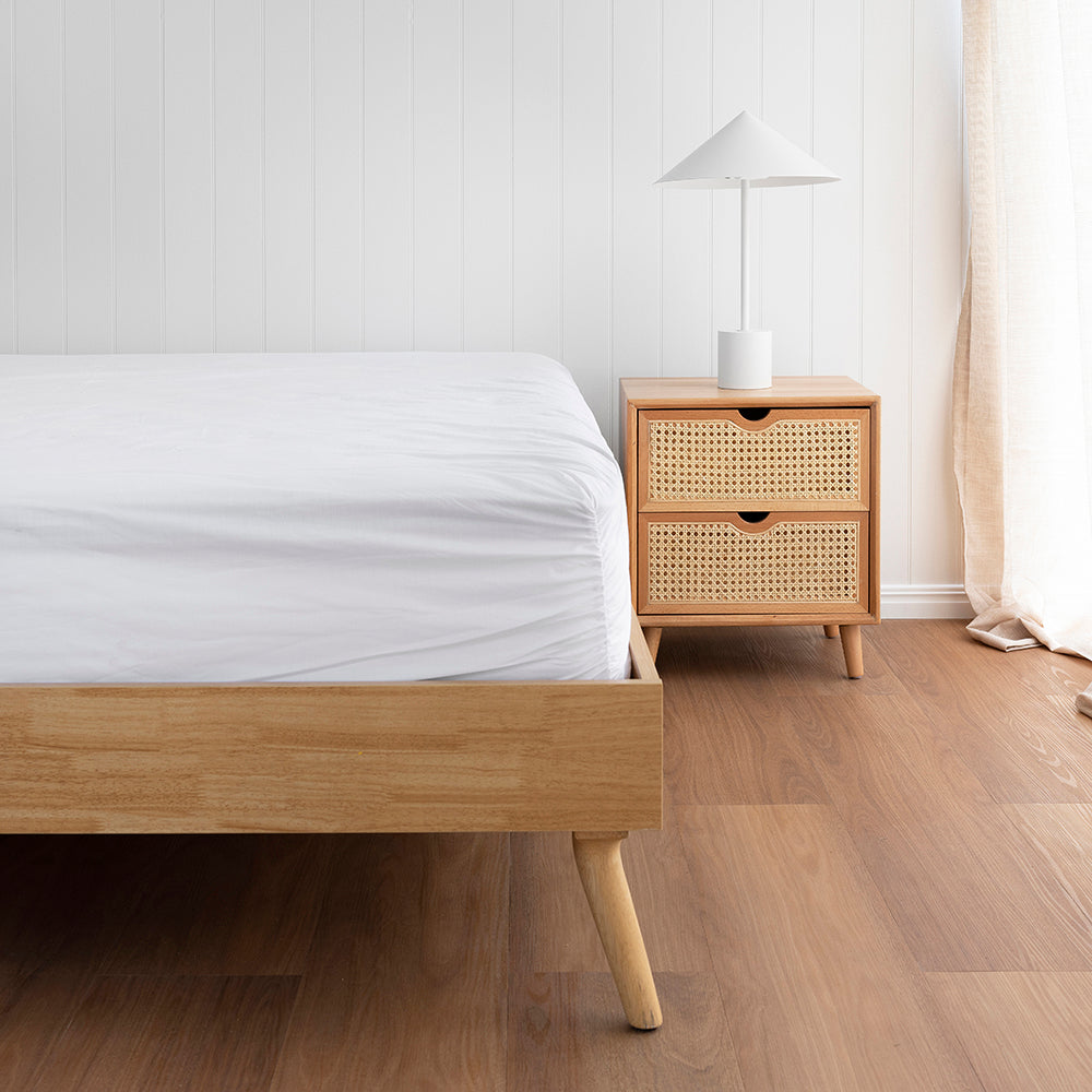 King Tru Fit Sheet Set White- Bambury