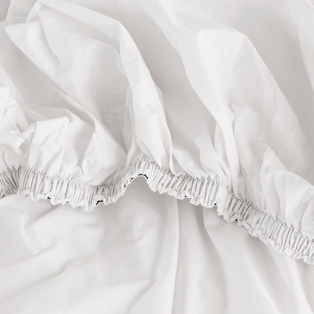 King Tru Fit Sheet Set White- Bambury