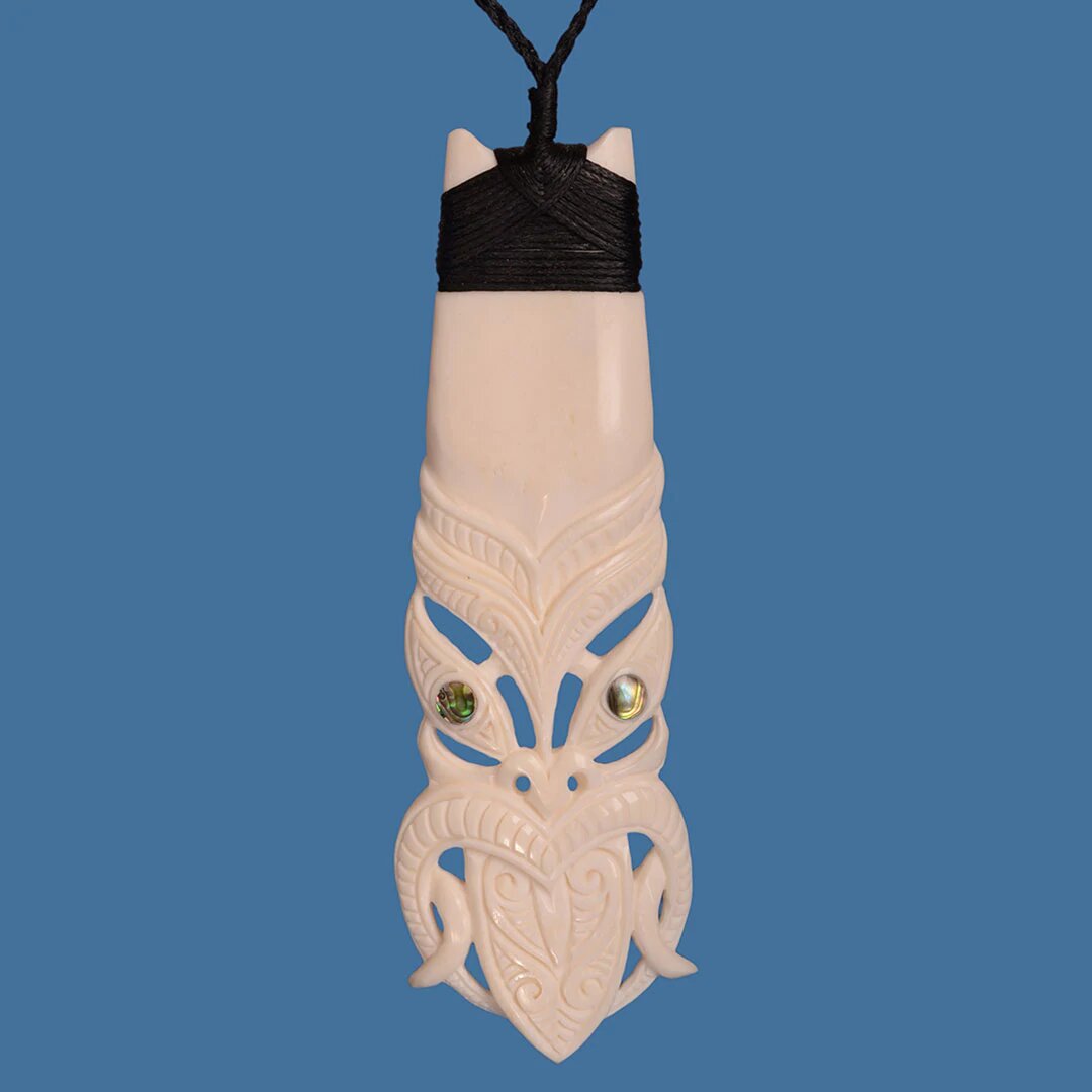 Bone Toki with Tiki pattern