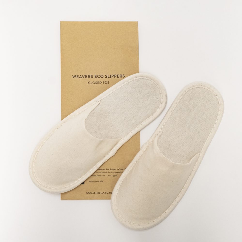 Eco Slippers - Weavers Closed Toe (Natural Colour)
