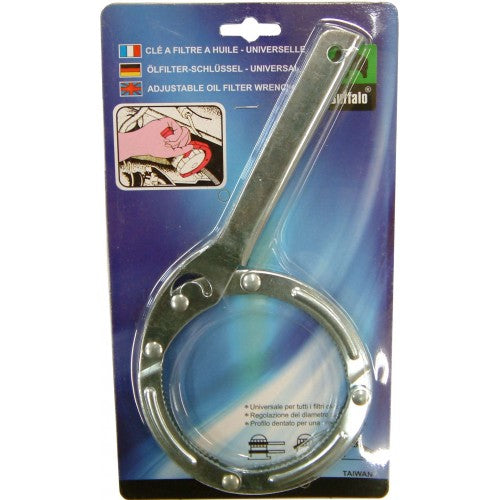 Oil Filter Wrench Buffalo Steel Adjustable