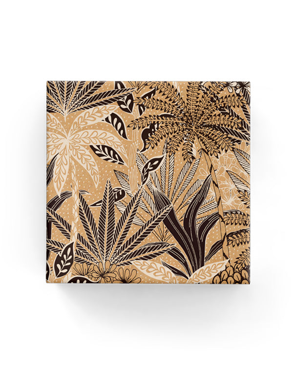 Wrap - Botanical Gardens on Kraft Black White (60cm x 40mtrs)