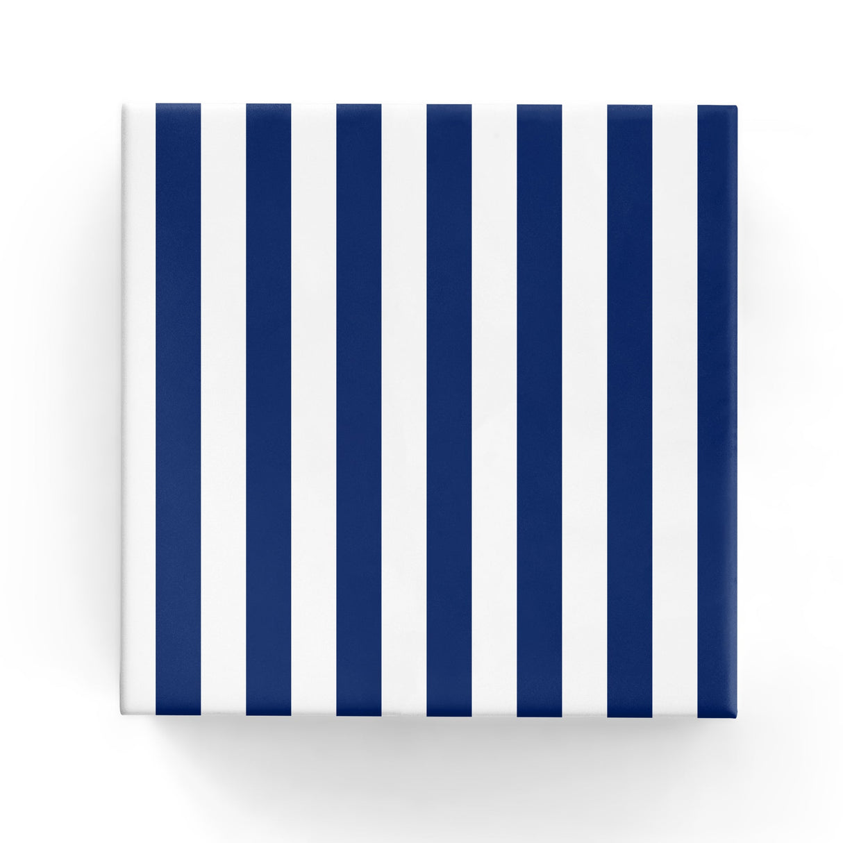 Wrap - Cafe Stripes on Matte Navy (60cm x 40mtrs)