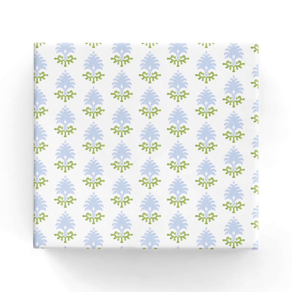 Wrap - Block Print Blue/Green (60cm x 40mtrs)