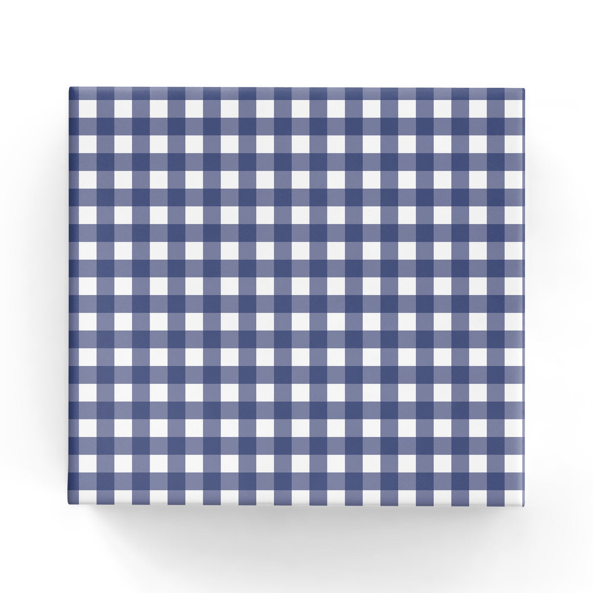 Wrap - Gingham Check on Matte Navy (60cm x 40mtrs)