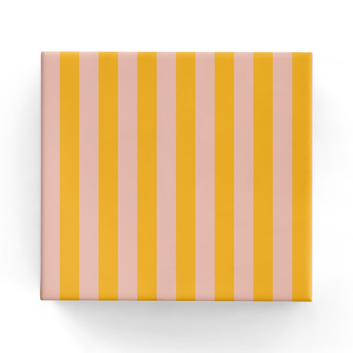 Wrap - Two Colour Stripe in Matte Dusty Pink/Mustard (60cm x 40mtrs)