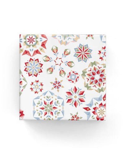 Gift Wrap - Xmas Kaleidoscope (Red Pistachio Blue Gold)