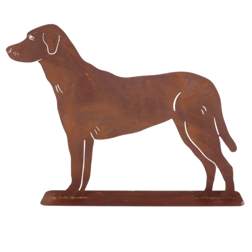Garden Decoration - Dog Standing 40 x 10 x 56cm (Set of 2)