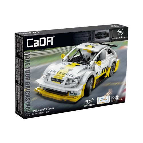 Building Brick Car - CADA 1:20 OPEL ASTRA V8 COUPE BRICK CAR DUAL CONTROL